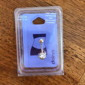 Unopened Gold Belly Ring
